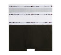 Tommy Hilfiger Herren 3er Pack Boxershorts Trunks mit Logobund, Mehrfarbig (Grey Heather/Black/White), M