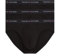 Tommy Hilfiger Herren 3er Pack Unterhosen Hip Briefs mit Logobund, Schwarz (Blk/Blk/Blk), XL