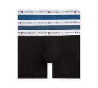 Tommy Hilfiger Herren 3P Boxer Brief UM0UM03892 Boxershorts, Schwarz (Blk/Blu Jn/Ag Sea), XL