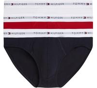 Tommy Hilfiger Herren 3p Brief Um0um03875 Slip, RED (Th Wht/Med Red/Dsrt Sky), M