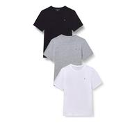 Tommy Hilfiger T-Shirt Set aus reiner Baumwolle im 3er-Pack in Black, Größe XXL