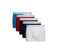 Tommy Hilfiger Herren 5er Pack Boxershorts Trunks Classic Fit, Mehrfarbig (White/Vib Indigo/Dark Mag/des Sky), S