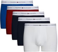 Tommy Hilfiger Herren 5er Pack Boxershorts Trunks Classic Fit, Mehrfarbig (White/Vib Indigo/Dark Mag/des Sky), XXL