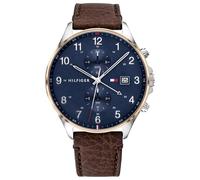 Tommy Hilfiger Herren Armbanduhr Braun/Blau 44 mm