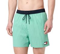 Tommy Hilfiger Herren Badehose Medium Drawstring mit Tunnelzug, Grün (Fort Green), S