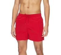 Tommy Hilfiger Regular Fit Badehose mit Logo Stitching in Rot, Größe M
