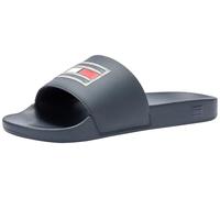 Tommy Hilfiger Herren Badeschuhe Pool Slide Badelatschen, Blau (Desert Sky), 43