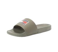 Tommy Hilfiger Herren Badeschuhe Pool Slide Badelatschen, Mehrfarbig (Shady Stone), 40