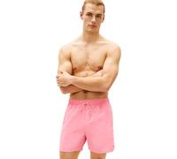 Tommy Hilfiger Regular Fit Badeshorts mit Logo-Stitching in Rosa, Größe XL