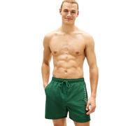 Tommy Hilfiger Herren Badeshorts Medium Drawstring mit Reißverschluss-Tasche, Grün (Street Green), XL