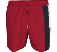 Tommy Hilfiger Herren Badeshorts Medium Drawstring mit Tunnelzug, Mehrfarbig (Medium Red), L