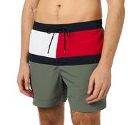 Tommy Hilfiger Herren Badeshorts Medium Drawstring Mittellang, Mehrfarbig (Stonewash Green), XXL
