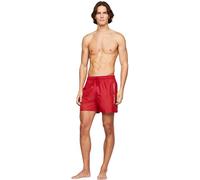 TOMMY HILFIGER Badeshorts Gummibund mit Tunnelzug mittelrot M
