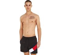 Tommy Hilfiger Underwear Farbe Blockiert Slim Fit Mittellange Badeshorts XL Black (Herstellerartikelnummer: UM0UM02048-BDS-XL)