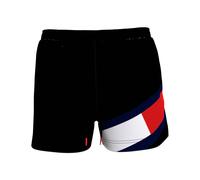 Tommy Hilfiger Herren Badeshorts Medium Drawstring Mittellang, Schwarz (Black), L