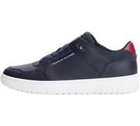 Tommy Hilfiger Herren Basketball Sneaker aus Leder, Blau (Desert Sky), 41