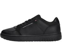 Tommy Hilfiger Herren Basketball Sneaker aus Leder, Schwarz (Black), 40