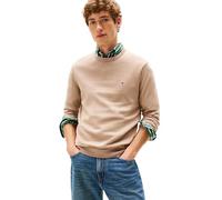 Tommy Hilfiger Herren Baumwolle, Einfarbig, Rundhalsausschnitt, Leichter, Erhältlich in Big & Tall Pullover, Coastal Taupe, XL