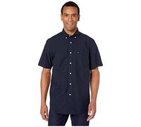 Tommy Hilfiger Herren Big and Tall Short Sleeve Shirt Maxwell Button Down Hemd, Marineblau Blazer, 5X-Large Hoch