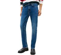 Slim-fit-Jeans TOMMY HILFIGER "CORE BLEECKER", Herren, Gr. 30, Länge 36, blau (mid blau), Denim/Jeans, Obermaterial: 98% Baumwolle, 2% Elasthan, casual, slim fit lang, Jeans, mit dezenter Waschung (43