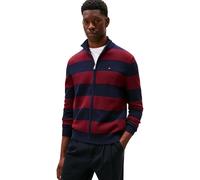 Tommy Hilfiger Herren Block Stripe Cotton Zip Through Mw0mw41483 Pullover mit durchgehendem Reißverschluss (1er Pack)
