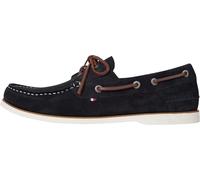 Tommy Hilfiger Herren Boat Schuhe Core aus Wildleder, Blau (Desert Sky), 41
