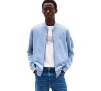 Tommy Hilfiger Herren Bomberjacke Essential mit Reißverschluss, Blau (Brisk Blue), S