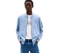 Tommy Hilfiger Herren Bomberjacke Essential mit Reißverschluss, Blau (Brisk Blue), XL