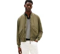 Bomberjacke TOMMY HILFIGER "PACKABLE BOMBER", Herren, Gr. S, grün (battle grün), Web, Obermaterial: 100% Polyester, casual, relaxed fit, Langarm elastischer Bund, Jacken (33525458-S) battle grün