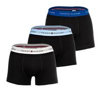 TOMMY HILFIGER Herren Boxershorts, 3er Pack - Trunks, Logo, Cotton Stretch Schwarz/Blau/Weiß / XL XL Schwarz