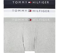 Tommy Hilfiger Herren Boxershorts Trunks Unterwäsche, Mehrfarbig (Grey Htr/White/Desert Sky), XXL