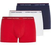 Tommy Hilfiger Herren Boxershorts Trunks Unterwäsche, Mehrfarbig (White/Tango Red/Peacoat), L