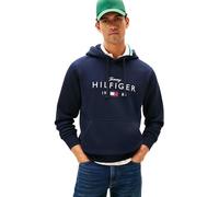Tommy Hilfiger Herren Brand Love Big Hilfiger Hoodie Mw0Mw41427 Kapuzenpullover, Blue (Desert Sky), L