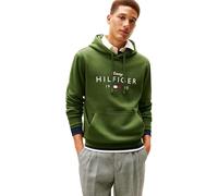 Tommy Hilfiger Herren Brand Love Big Hilfiger Hoodie Mw0Mw41427 Kapuzenpullover, Green (Mountain Pine), M