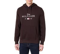 Tommy Hilfiger Herren Brand Love Big Hilfiger Hoodie MW0MW41427 Pullover Hoodie, Braun, Größe L, Braun (Schoko), L