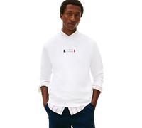 Sweatshirt TOMMY HILFIGER "BRAND LOVE", Herren, Gr. L, weiß, Sweatware, Obermaterial: 100% Baumwolle, regular fit, Rundhals, Rippbündchen, Sweatshirts Sweatshirt, regular fit, Rundhals (51763062-L) we