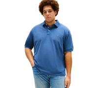 Poloshirt "1985 - REGULAR", Herren, Gr. XXL, aegean sea, Jersey, Obermaterial: 96% Baumwolle, 4% Elasthan, TOMMY HILFIGER BIG & TALL, unifarben, regular fit hüftlang, Rundhals, eingesetzt Flachstrickb