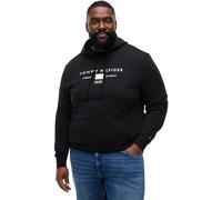 Hoodie "BT-BRAND L0VE TR MONO STOCK", Herren, Gr. 3XL, schwarz, Sweatware, Obermaterial: 100% Baumwolle, TOMMY HILFIGER BIG & TALL, regular fit normal, Rippbündchen, Sweatshirts Hoodie, Große Größen,