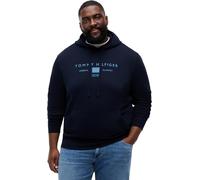 Tommy Hilfiger Herren Bt-Brand L0Ve Tr Mono Stck HDY-B MW0MW44052 Zip Through Hoodie, Blau, 5XL