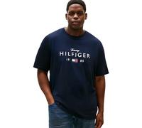 Tommy Hilfiger Herren Bt-Brand Love Big Hilfiger Tee-B Mw0Mw43005 T-Shirt S/S, Blue (Desert Sky), 3XL Groß