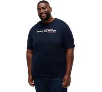 T-Shirt "BT-BRAND LOVE RWB GRAPHIC", Herren, Gr. 5XL, blau (navy blau), Single Jersey, Obermaterial: 100% Baumwolle, TOMMY HILFIGER BIG & TALL, normal, Rundhals, Shirts T-Shirt, Große Größen (56874055