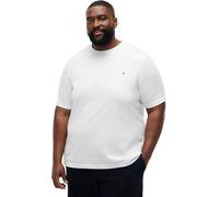 T-Shirt "BT-ESS SEASONAL REG SOLID TEE-B", Herren, Gr. 3XL, weiß, Single Jersey, Obermaterial: 100% Baumwolle, TOMMY HILFIGER BIG & TALL, regular fit normal, Rundhals, eingesetzt abgesteppte Kante, Sh