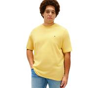 T-Shirt "BT-ESS SEASONAL REG SOLID TEE-B", Herren, Gr. 5XL, citronella, Single Jersey, Obermaterial: 100% Baumwolle, TOMMY HILFIGER BIG & TALL, regular fit normal, Rundhals, eingesetzt abgesteppte Kan