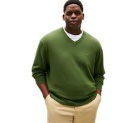 Tommy Hilfiger Herren BT-Essential MW0MW43012 Pullover aus Baumwolle, V-Ausschnitt, Grün, Größe 4XL, Grün (Mountain Pine), 4XL