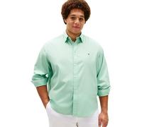 Langarmhemd "BT-FLEX POPLIN SOLID", Herren, Gr. XXL, N-Gr, crushed mint, Web, Obermaterial: 100% Baumwolle, TOMMY HILFIGER BIG & TALL, klassisch normal, Rundhals, eingesetzt,Ärmel mit Ärmelschlitz Man