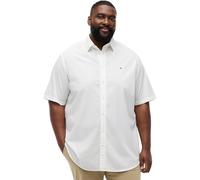 Tommy Hilfiger Herren Bt-Flex Popeline Solid S/S Shirt-B MW0MW41257 S/S Shirt, Weiß, 5XL