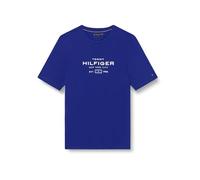 Tommy Hilfiger Herren Bt-Hilfiger Stack Graphic Tee-B Mw0Mw42059 S/S T-Shirt, Blue (Wedge Blue), 3XL