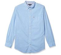 Tommy Hilfiger Herren BT New Stretch Twain Check LS Woven Button Down Hemd, Blau (Provence), 3X-Groß