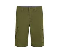 Cargoshorts TOMMY HILFIGER "HARLEM CARGO 1985", Herren, Gr. 36, N-Gr, grün (army grün), Stoff, Obermaterial: 97% Baumwolle, 3% Elasthan, Basic, normal kniefrei, Hosen, in schlichtem Design (47355312-3