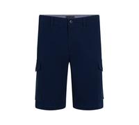 Cargoshorts TOMMY HILFIGER "HARLEM CARGO 1985", Herren, Gr. 32, N-Gr, blau (night sky), Stoff, Obermaterial: 97% Baumwolle, 3% Elasthan, Basic, normal kniefrei, Hosen, in schlichtem Design (89217366-3